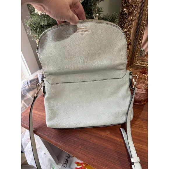 Kate Spade Pebbled Leather Light Blue Crossbody - Picture 3 of 7